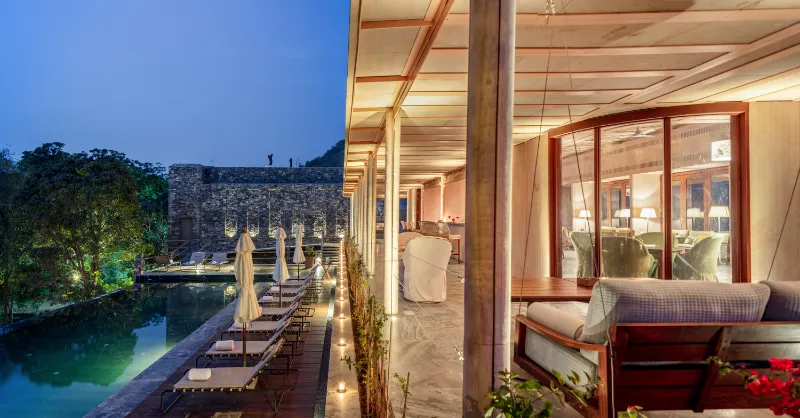 8 pool x baradari evening view  raas chhatrasagar x andre fanthome1741661574.webp